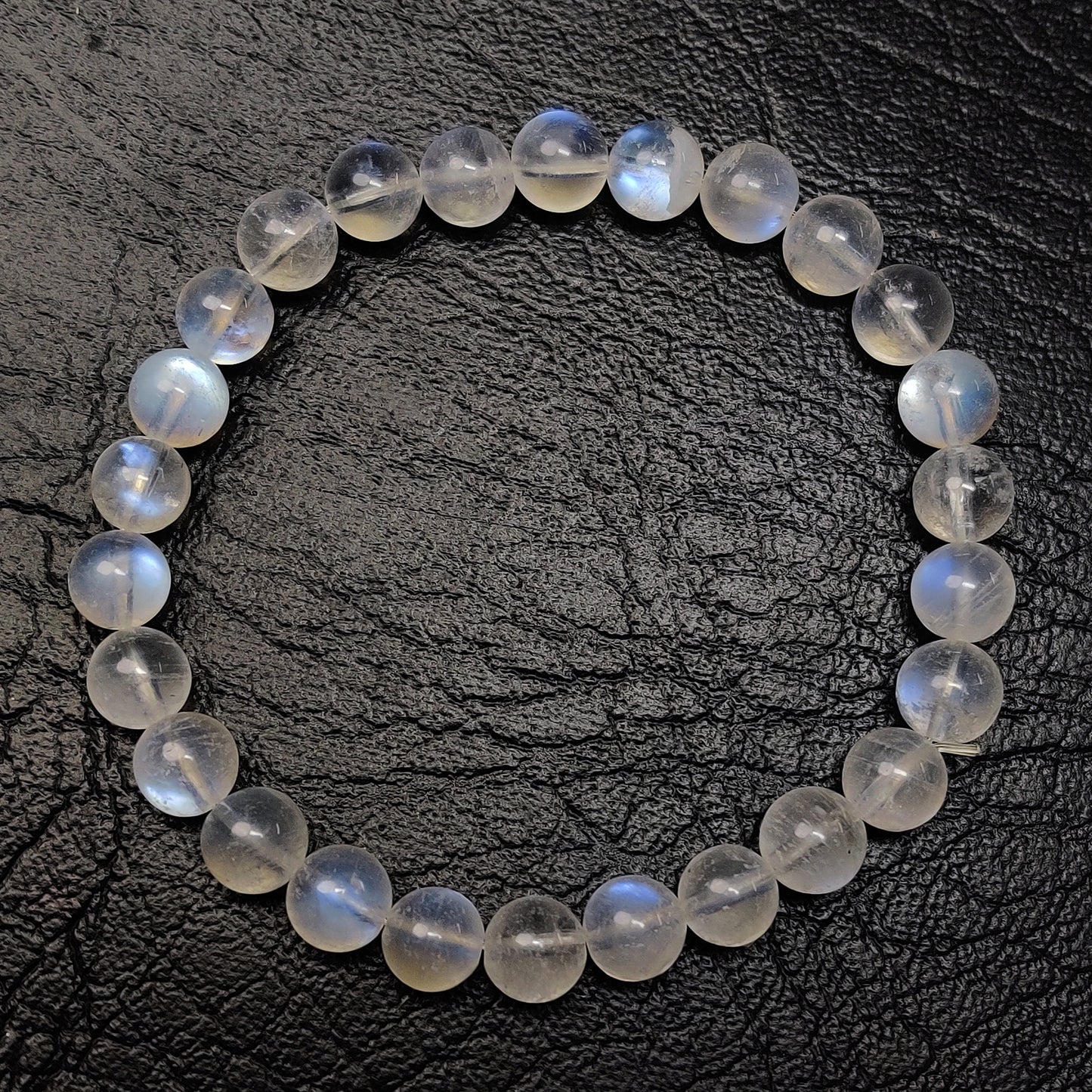 Natural Moonstone Beads for Jewelry Making | Rainbow Moonstone Round Beads | Loose Gemstone Beads for Bracelet Necklace Design