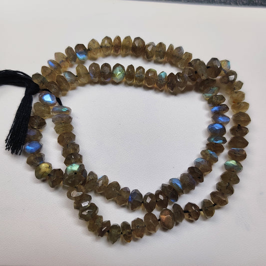 Natural Labradorite Beads for Jewelry Making | Rainbow Flash Labradorite Round Beads | Loose Gemstone Beads for Bracelet Necklace Design