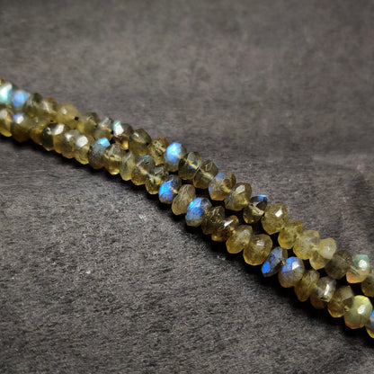 Natural Labradorite Beads for Jewelry Making | Rainbow Flash Labradorite Round Beads | Loose Gemstone Beads for Bracelet Necklace Design