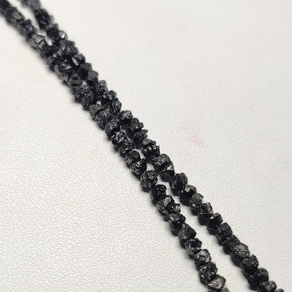 Black Raw Diamond Beads for Jewelry Making |Uncut Diamond Beads for Luxury Jewelry Design