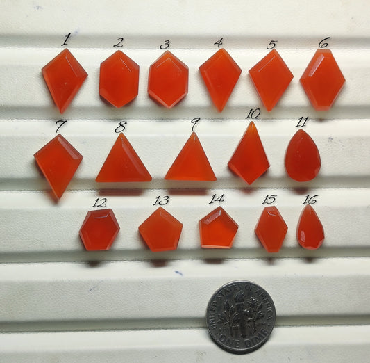 Natural Orange Chalcedony Gemstone for Jewelry Making | Smooth Warm-Toned Loose Stone for Rings Pendants Earrings