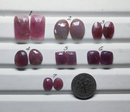 Natural Pink Sapphire Gemstone Cabochon for Jewelry Making | Soft Rose Pink Loose Stone | Premium Polished Sapphire for Rings Pendants