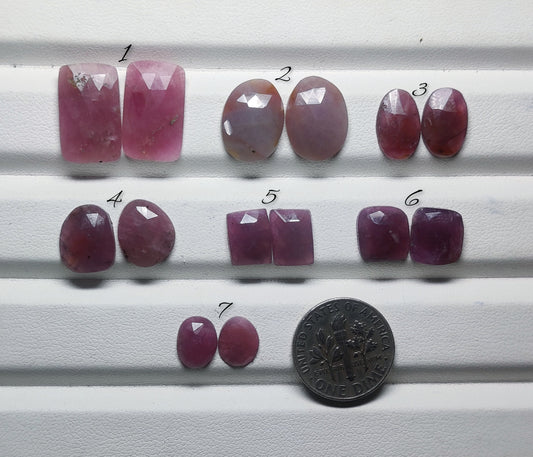 Natural Pink Sapphire Gemstone Cabochon for Jewelry Making | Soft Rose Pink Loose Stone | Premium Polished Sapphire for Rings Pendants