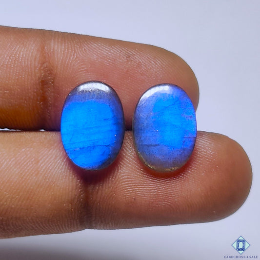 Blue Labradorite Oval Pairs
