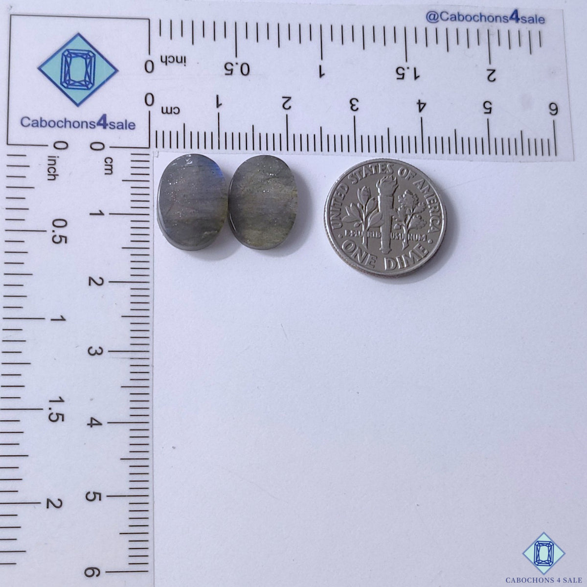Blue Labradorite Oval Pairs