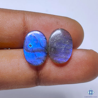 Blue Labradorite Oval Pairs