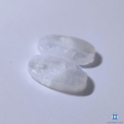 Rainbow Moonstone Oval Pairs