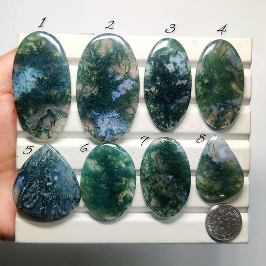 Natural Moss Agate Gemstone for Jewelry Making | Top Quality Hand-Cut Loose Stones | Lab Tested & Wholesale Supply