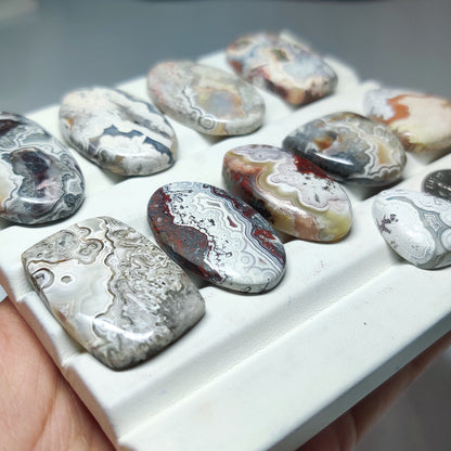 Crazy Lace Agate Gemstone for Jewelry Making | Natural Loose Stone | High Quality Cut Cabochon | Wholesale Gemstone Supply