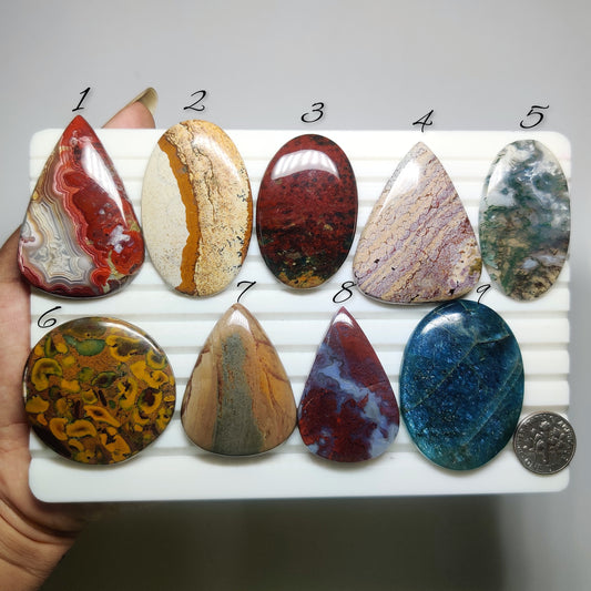 Natural Mixstone Gemstone Cabochons | Multi Gemstone Lot for Rings, Pendants
