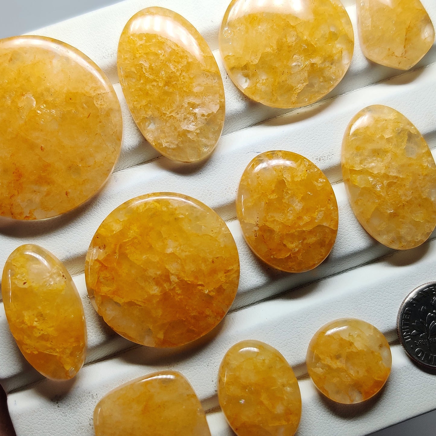 Natural Yellow Aventurine Cabochons for Jewelry Making | Golden Quartz Gemstone | Smooth Polished Stones | Multiple Sizes Shapes