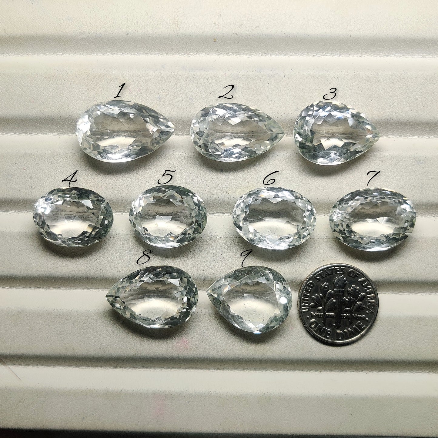Crystal Quartz Gemstone Cabochons Natural Crystal Quartz Cabochons for Jewelry Making, Loose Quartz Stones, High Quality Polished Gems