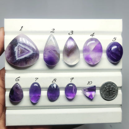 Amethyst Cabochons for Jewelry Making | Natural Amethyst Gemstone