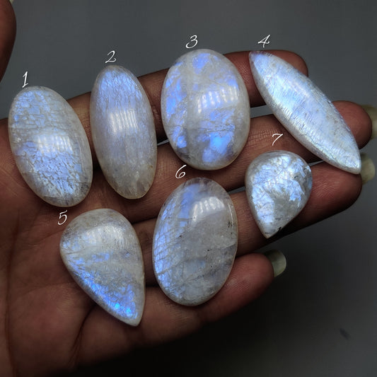 Belomorite Gemstone Cabochons Natural Belomorite Cabochons for Jewelry Making, Flashy Loose Gemstones, High Quality Polished Stones