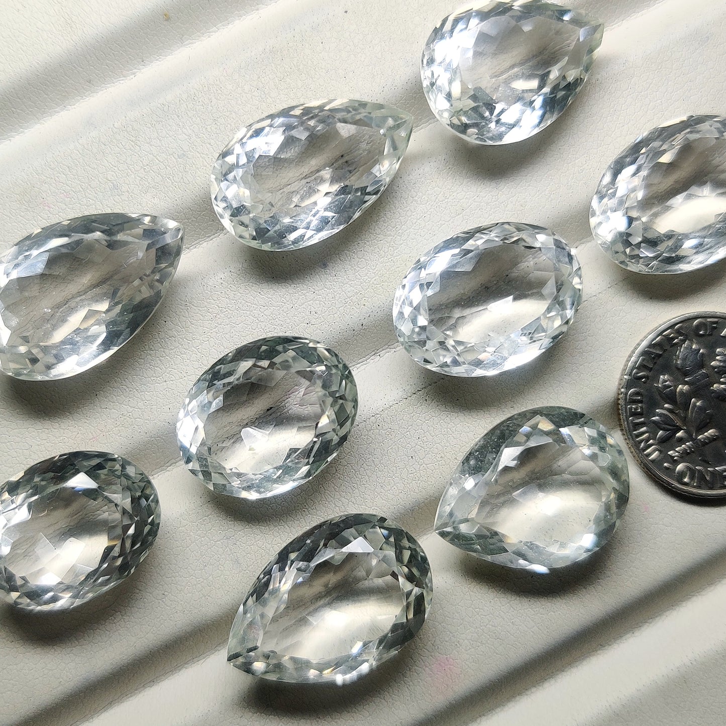 Crystal Quartz Gemstone Cabochons Natural Crystal Quartz Cabochons for Jewelry Making, Loose Quartz Stones, High Quality Polished Gems