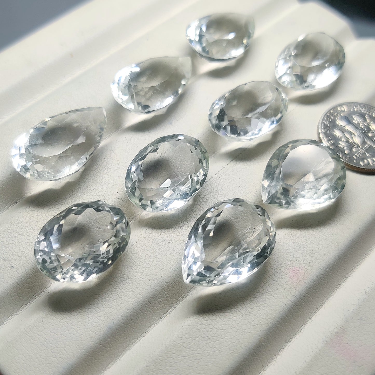 Crystal Quartz Gemstone Cabochons Natural Crystal Quartz Cabochons for Jewelry Making, Loose Quartz Stones, High Quality Polished Gems