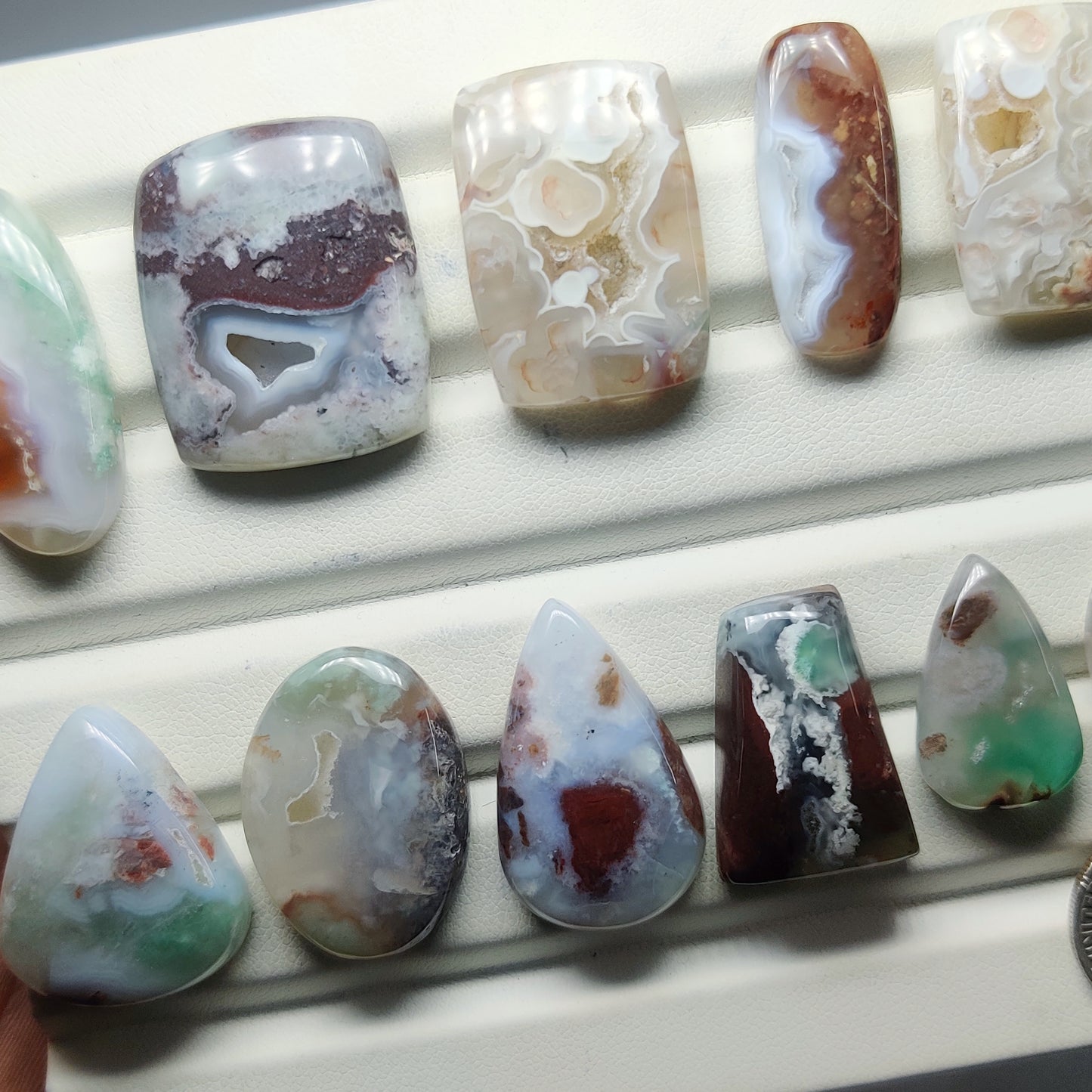 Aquaprase Cabochons for Jewelry Making | Natural Aquaprase Gemstone