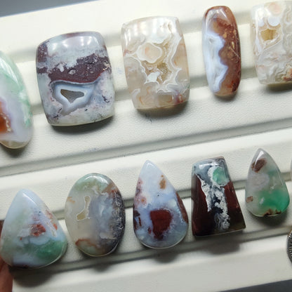 Aquaprase Cabochons for Jewelry Making | Natural Aquaprase Gemstone