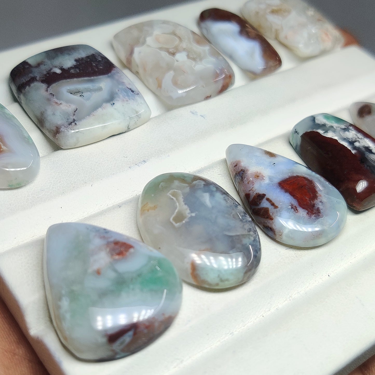 Aquaprase Cabochons for Jewelry Making | Natural Aquaprase Gemstone