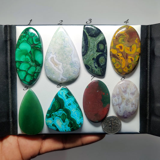 Natural Mix Stone Gemstone Cabochons | Multi Gemstone Stones for Rings, Pendants