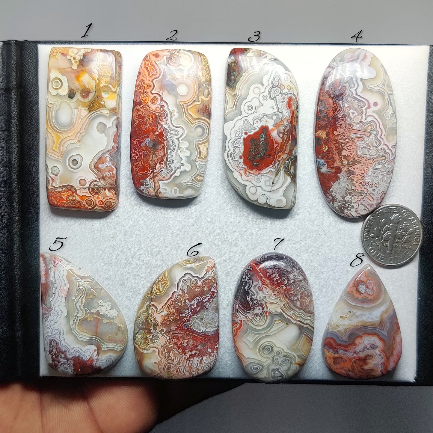 Crazy Lace Agate Cabochons for Jewelry Making, Natural Loose Gemstone, Designer Cabochon for Ring Pendant Earrings