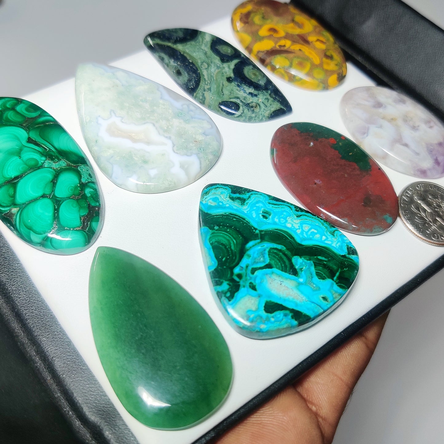 Natural Mix Stone Gemstone Cabochons | Multi Gemstone Stones for Rings, Pendants