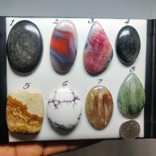 Mix Stone Cabochon Gemstones Natural Mix Stone Cabochons for Jewelry Making, Assorted Loose Gemstones, Premium Polished Gems