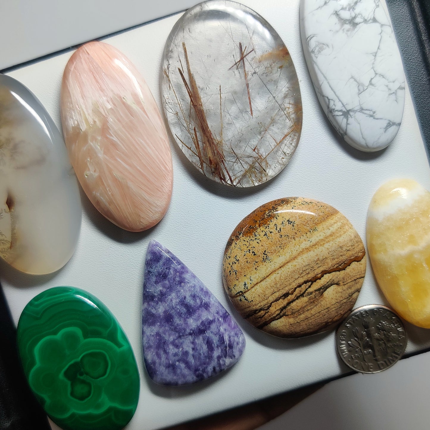 Mixed Stone Gemstone Cabochons Natural Mixed Stone Cabochons for Jewelry Making, Loose Assorted Gemstones, High Quality Polished Gems