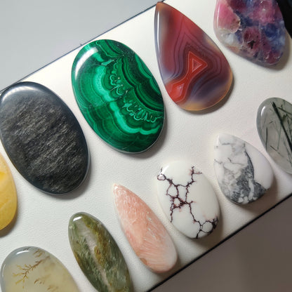 Mix Stone Cabochons for Jewelry Making | Natural Mixed Gemstone Loose Stones