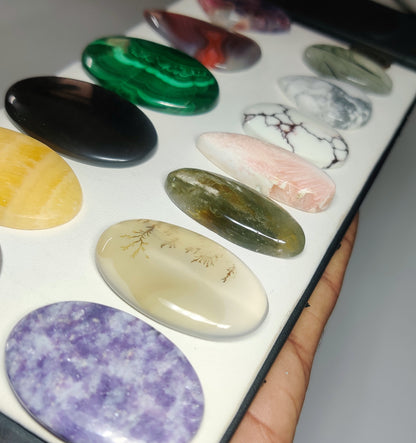 Mix Stone Cabochons for Jewelry Making | Natural Mixed Gemstone Loose Stones