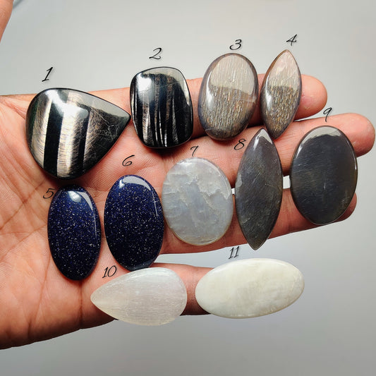 Mix Stone Cabochons for Jewelry Making | Natural Mixed Gemstone Loose Stones