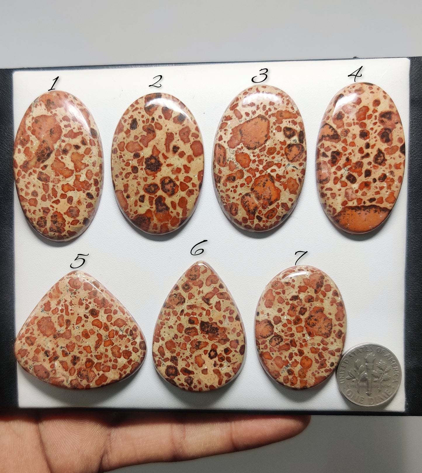 Asteroid Jasper Cabochons for Jewelry Making | Natural Asteroid Jasper Gemstone