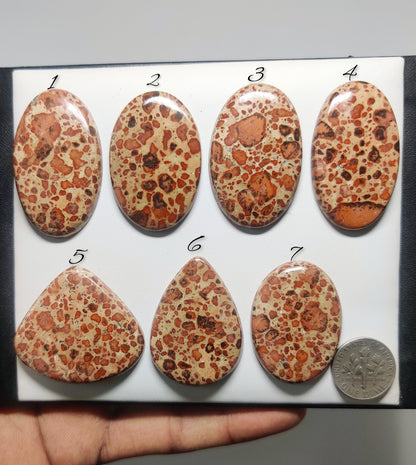 Asteroid Jasper Cabochons for Jewelry Making | Natural Asteroid Jasper Gemstone