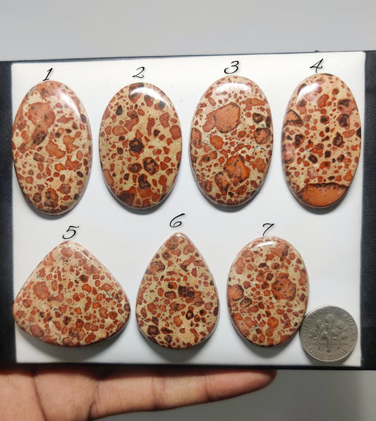 Asteroid Jasper Cabochons for Jewelry Making | Natural Asteroid Jasper Gemstone