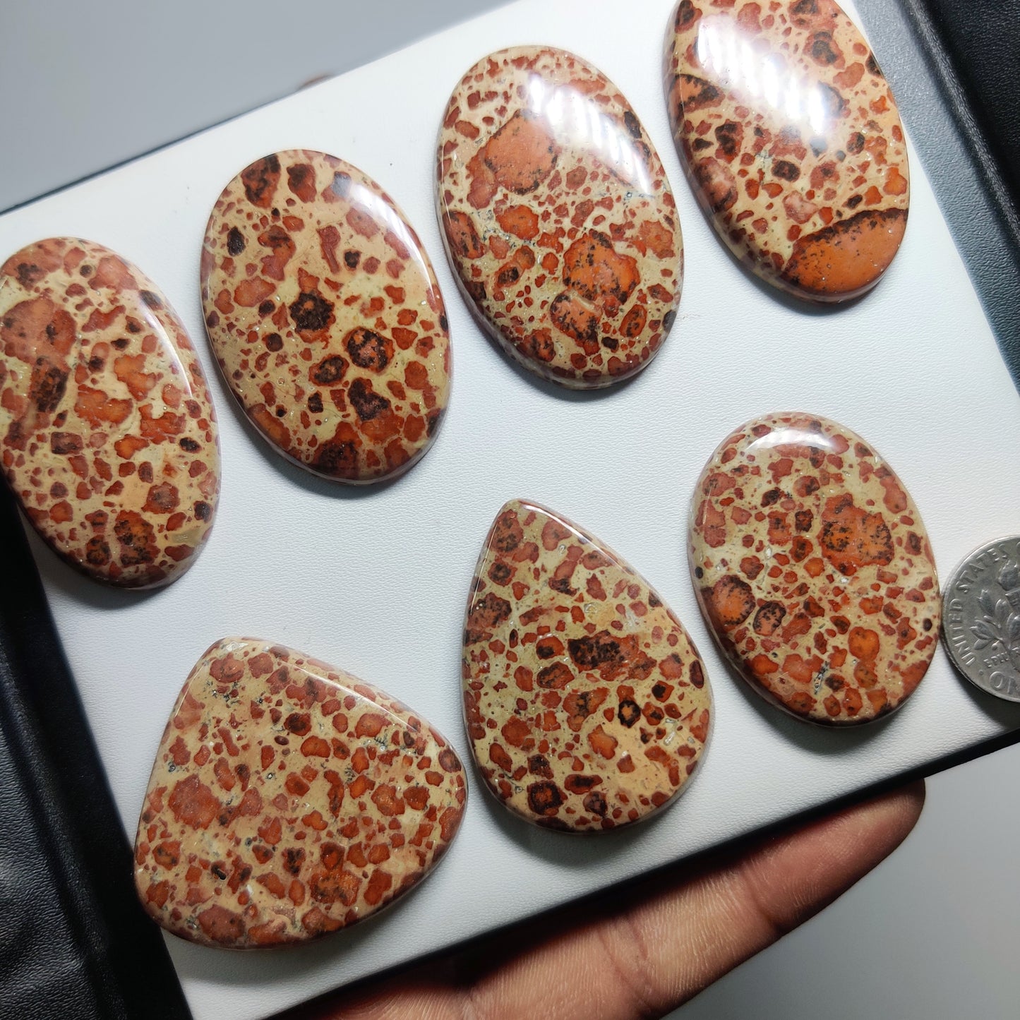 Asteroid Jasper Cabochons for Jewelry Making | Natural Asteroid Jasper Gemstone