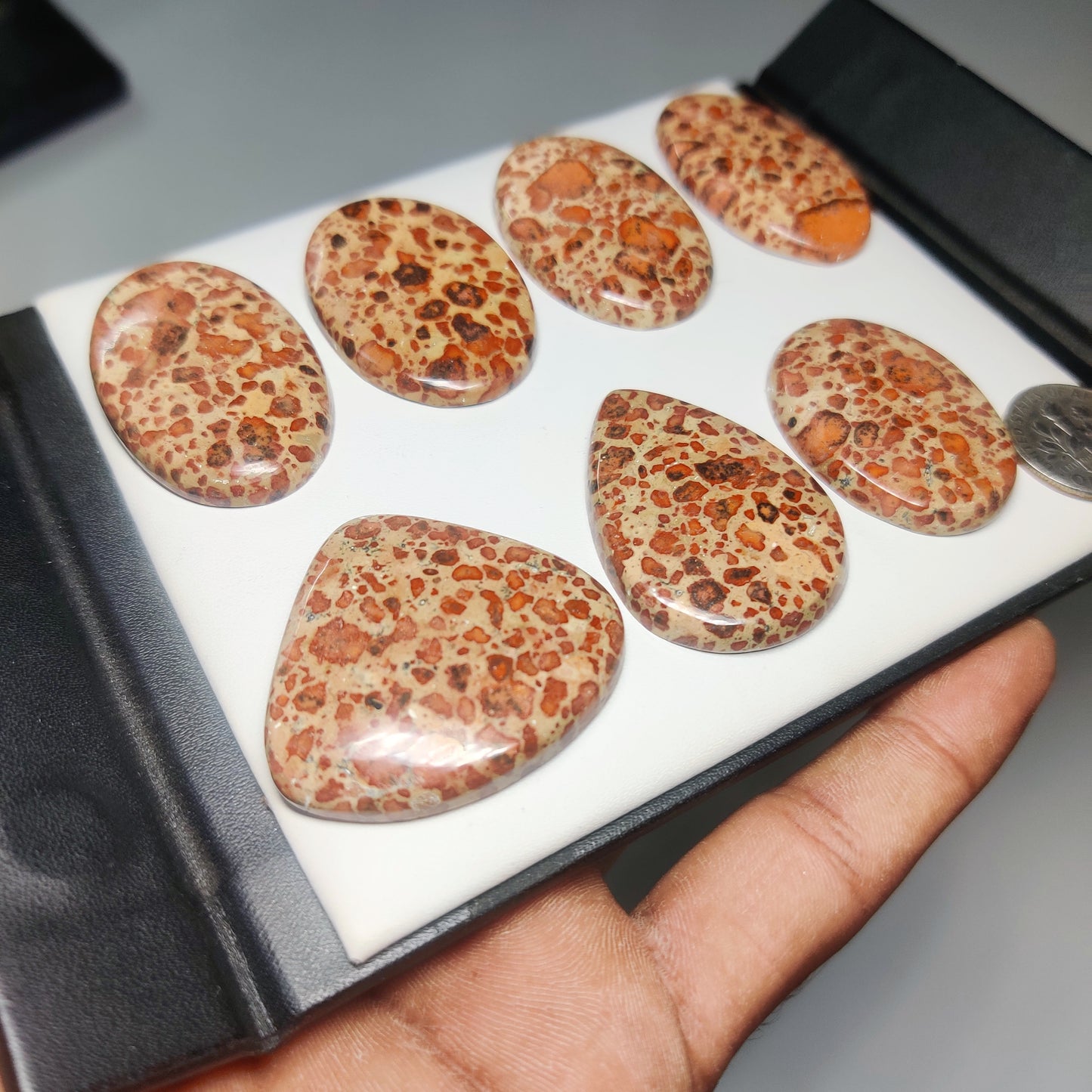 Asteroid Jasper Cabochons for Jewelry Making | Natural Asteroid Jasper Gemstone