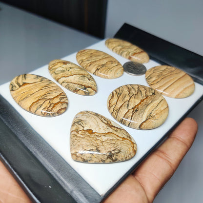 Natural Picture Jasper Gemstone | Picture Jasper Cabochon | Loose Jasper Stone | Jewelry Making Supply | Designer Jewelry Stone