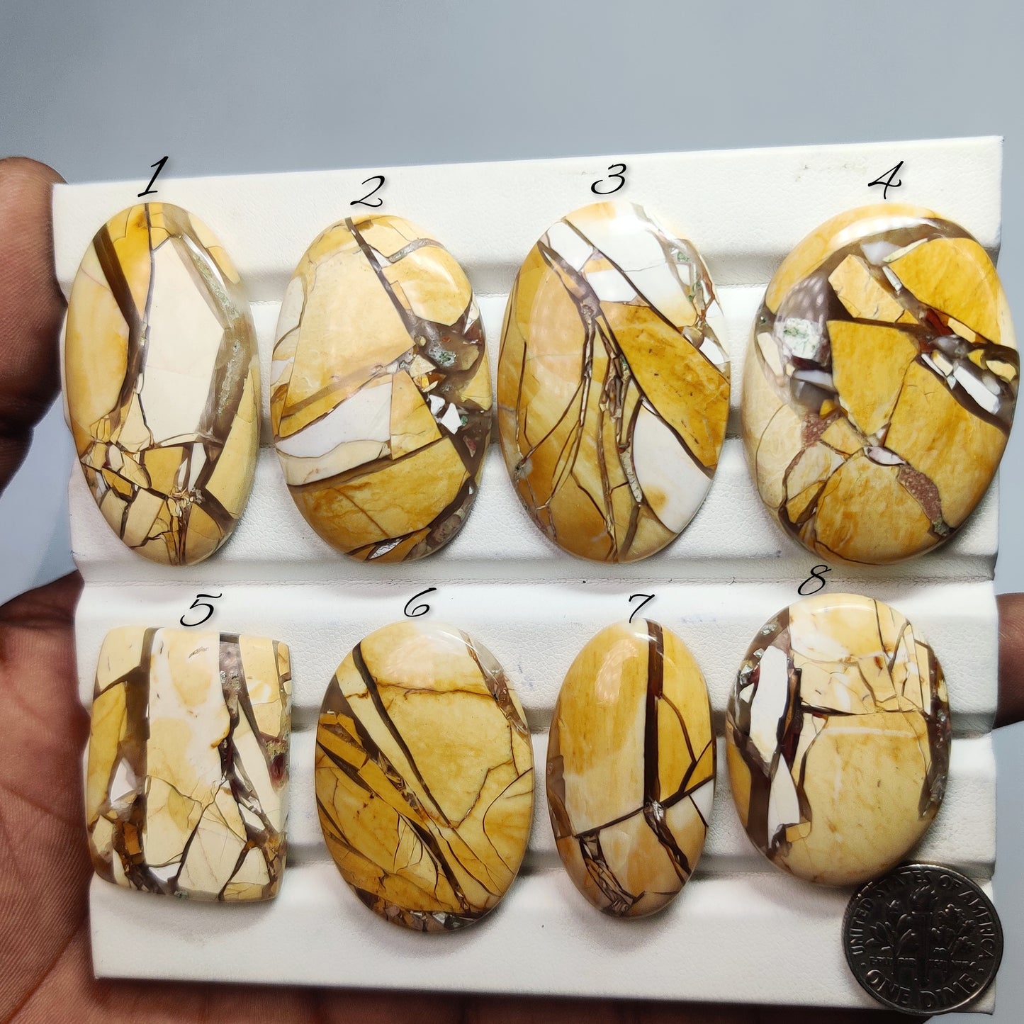 Natural Brecciated Mookaite Gemstone Cabochon | Top Quality Australian Jasper Stone for Jewelry Making | Handmade Cut Loose Stone