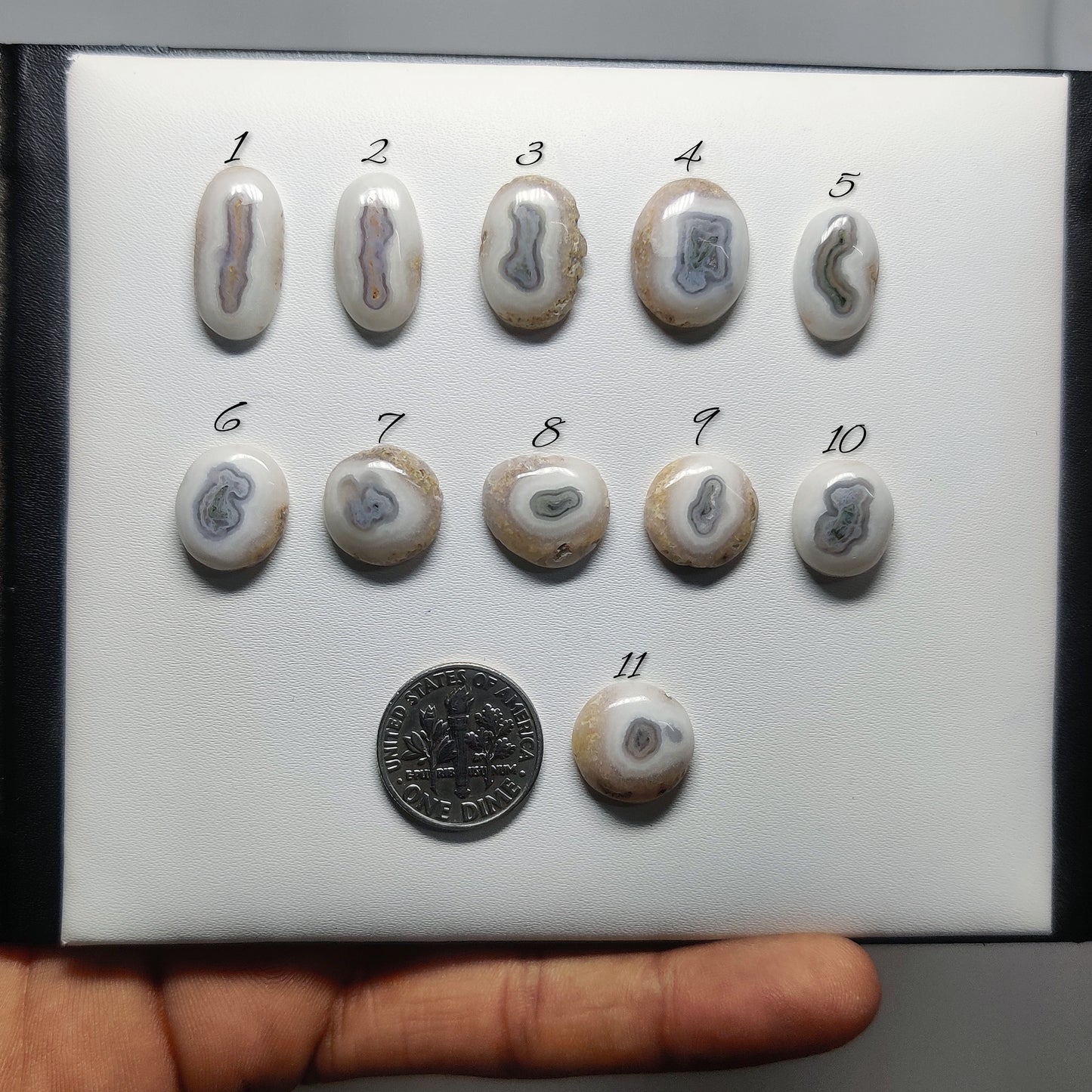 Natural Solar Quartz Gemstone Cabochons | Stalactite Quartz Stone for Rings & Pendants