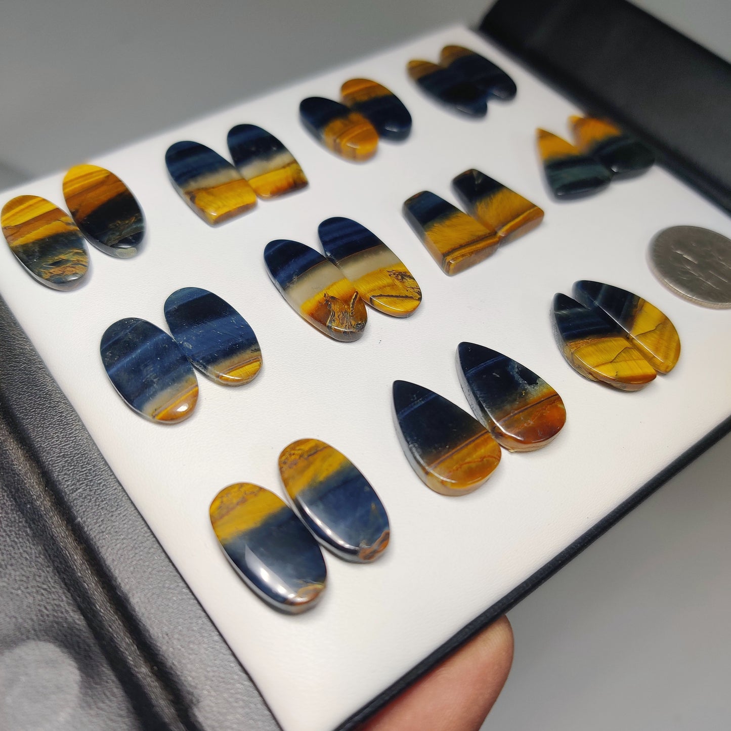 Premium Pietersite Tiger Eye Gemstone | Natural Calibrated Cabochon for Jewelry Making | Top Quality Certified Stone