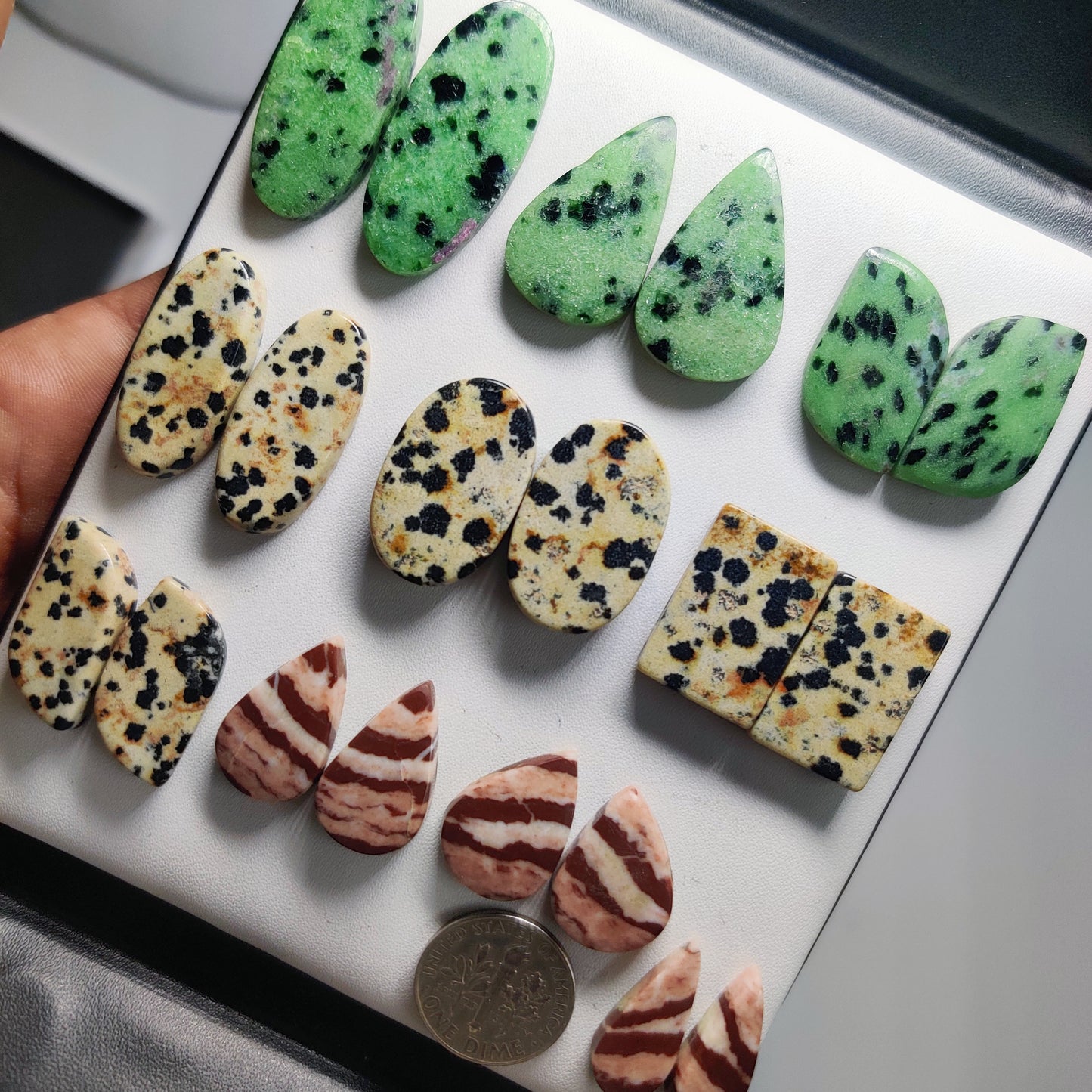 Mix Stone Matching Cabochon Pairs for Jewelry Making | Natural Gemstone Pairs (Stone Name in Description)