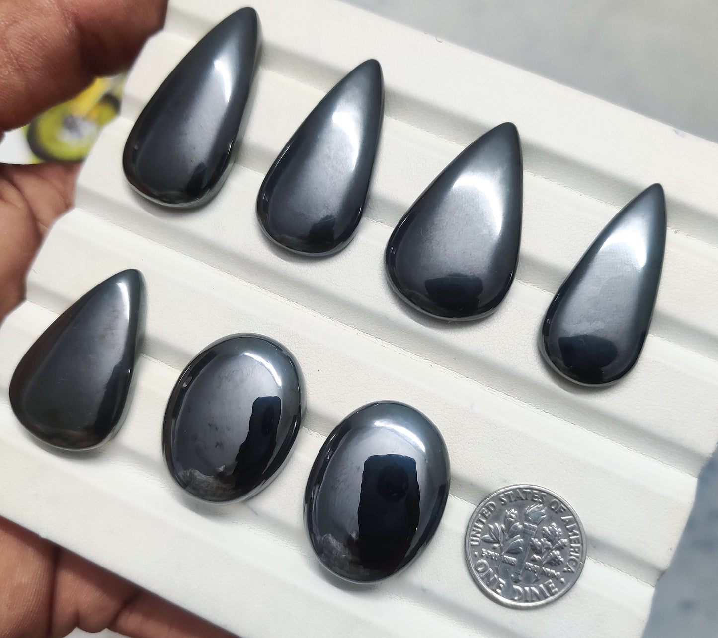 Natural Hematite Gemstone for Jewelry Making | Premium Quality Calibrated Hematite Stones | Certified & Lab Tested