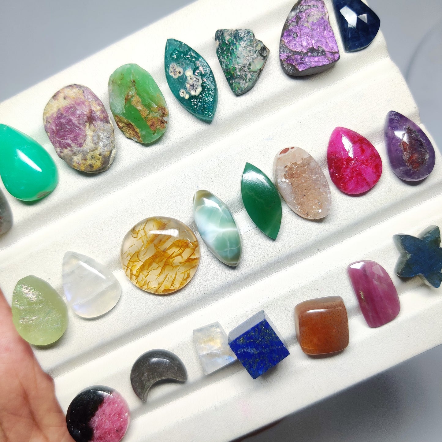 Natural Mix Stone Gemstones | Multi Gemstone Cabochons for Rings, Pendants & Jewelry