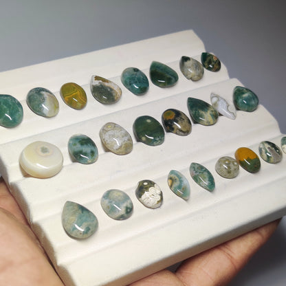 Rare Ocean Jasper Gemstone | Scenic Pattern Cabochon for Designer Jewelry