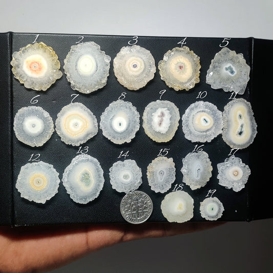 Rare Solar Quartz Cabochon | Concentric Crystal Pattern Gemstone for Designer Jewelry