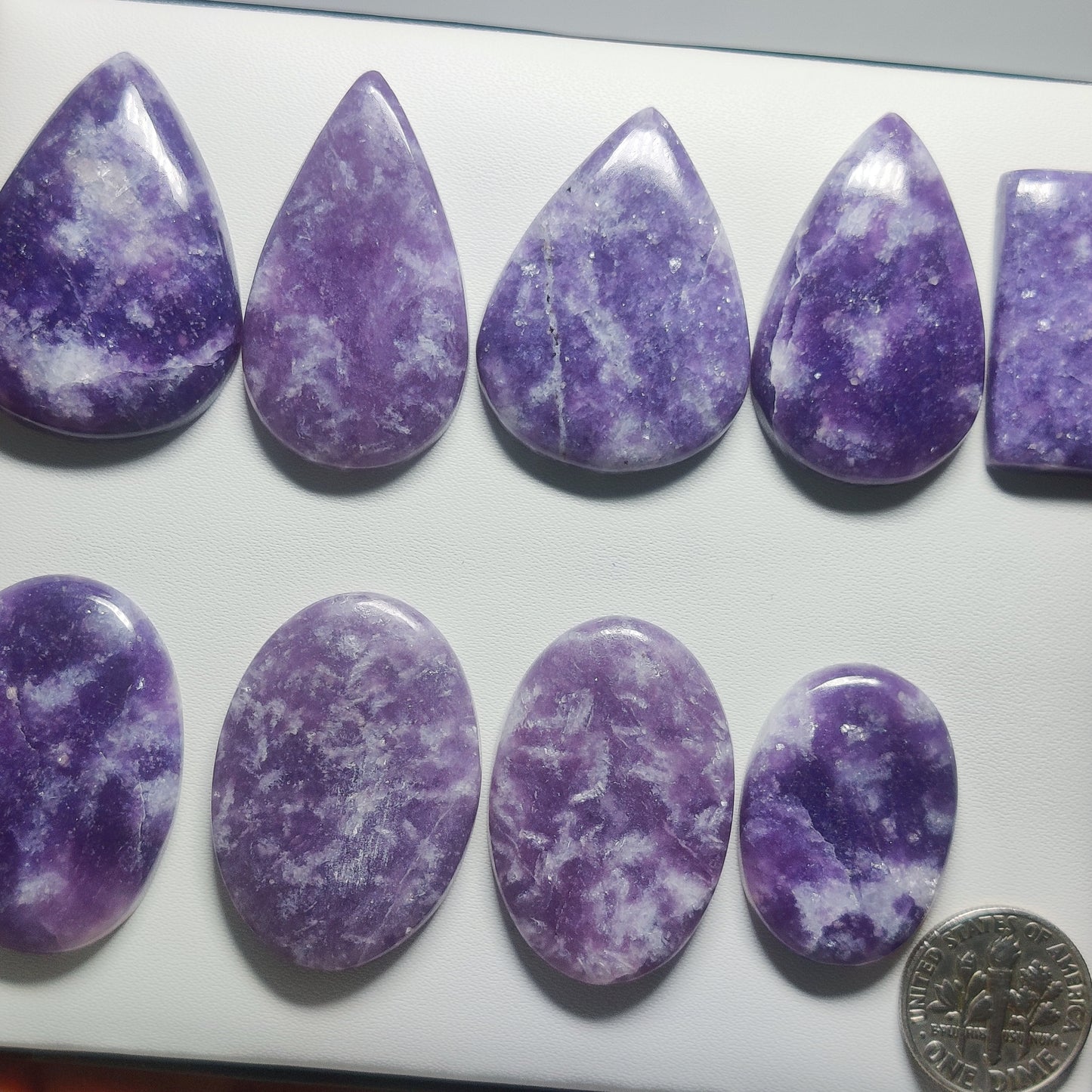 Lepidolite Cabochon | Rare Lilac Purple Gemstone for Artisan & Designer Jewelry
