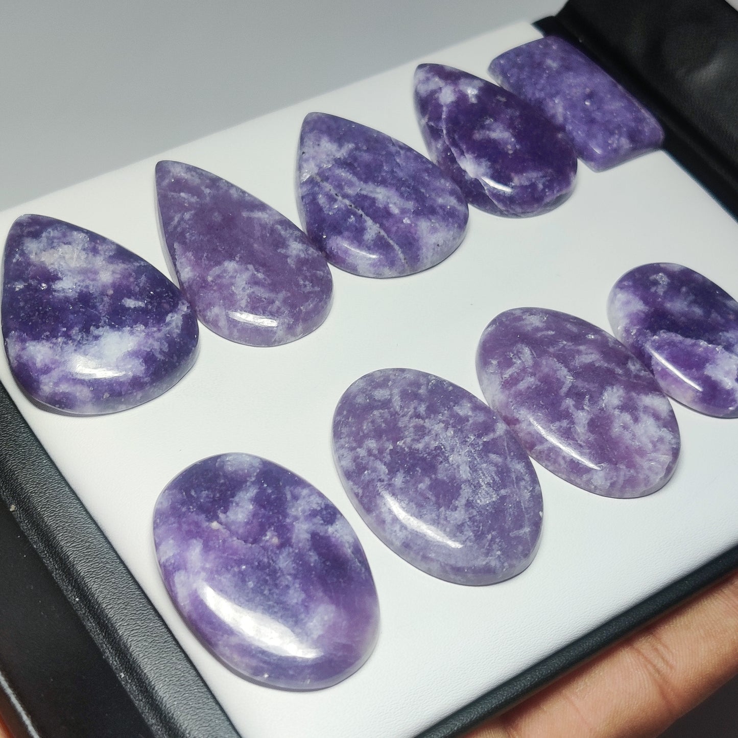 Lepidolite Cabochon | Rare Lilac Purple Gemstone for Artisan & Designer Jewelry
