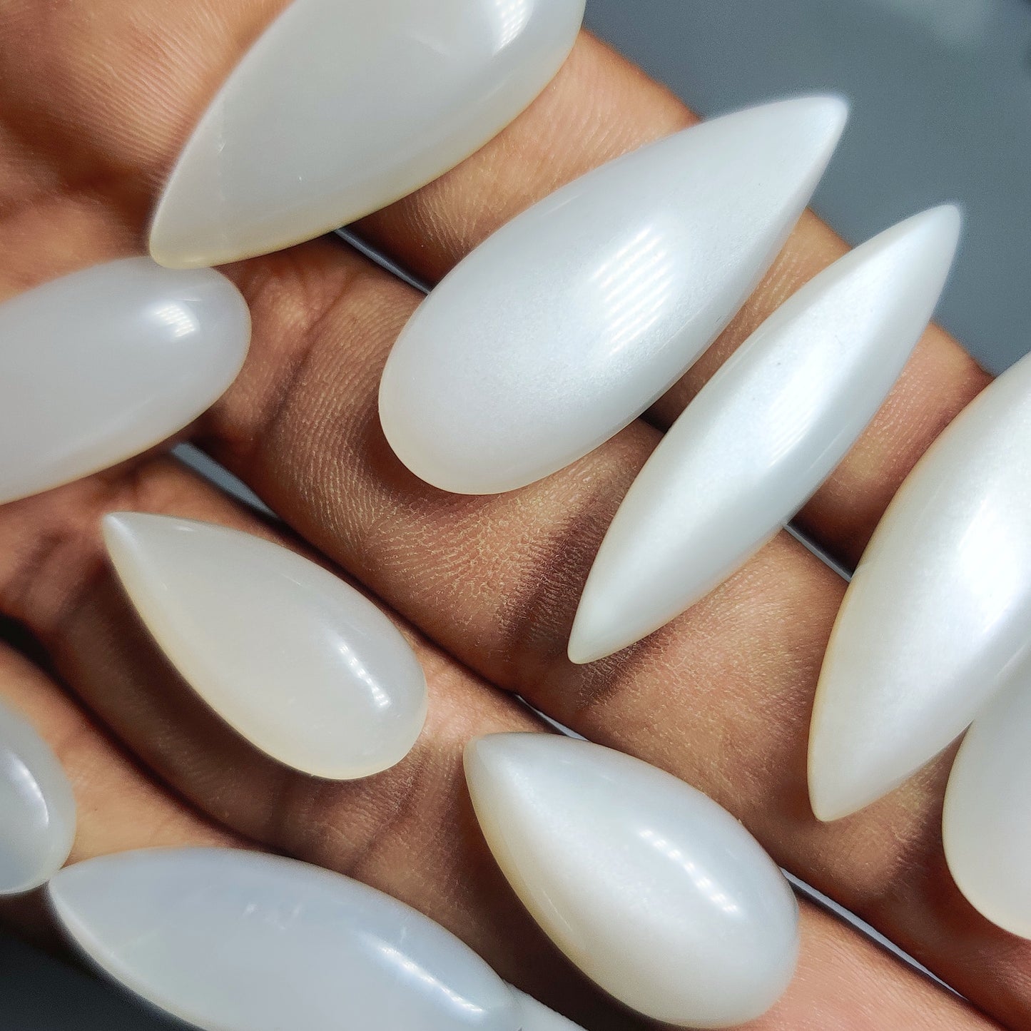 Natural White Moonstone Gemstone | Ethereal Glow for Fine Jewelry Making