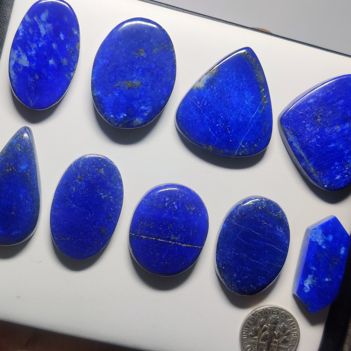Natural Lapis Lazuli with Pyrite Gemstone | Royal Blue Cabochon for Jewelry Making