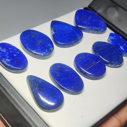 Natural Lapis Lazuli with Pyrite Gemstone | Royal Blue Cabochon for Jewelry Making
